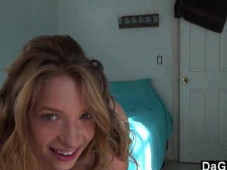 Petite Blonde Teen Brings Herself To Orgasm