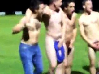 Rugby Team Gets Naked On The Field After A Win To Show Team Spirit