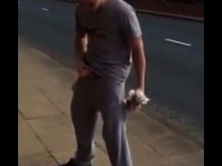 British Guy Pissing In Public