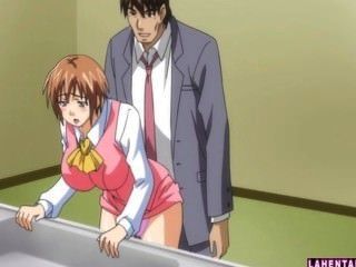 Big Titted Hentai Office Slut Gets Fucked